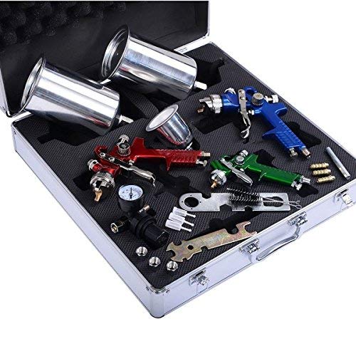 2 Goplus+Sprayguns+Basecoat+Clearcoat+Touch+Up