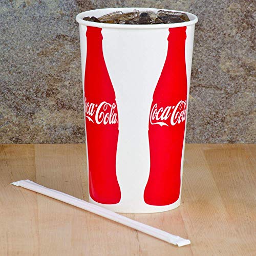Plastic Drinking Straws, Extra Long, Red and White Striped, Individually Wrapped Straw 10 1/4 inches long, BPA Free, Restaurant Grade,200 Pack Disposable Straws - Thumbnail 4