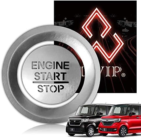 Alwip アルウィップ Jf3 Jf4 N Box専用設計 エンジンスタートボタン スターターリング 透過 タイプ アルミカバー セット シルバー