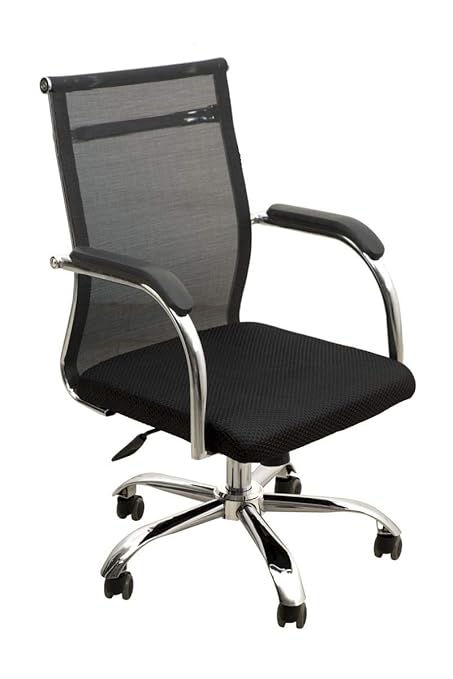 Mbtc Oracle Mid Back Mesh Office Executive Revolving Chair In Black