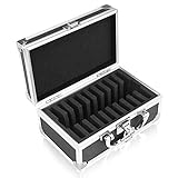 Accmor Aluminum Fidget Carrying Case for Fidget Hand Spinner, Holds 10 Fidget Spinners, 7.1'' (L) x 4.3