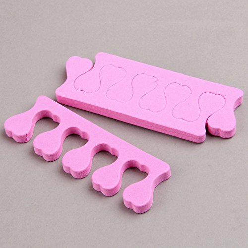 10Pcs Nail Art Soft Pink Finger Toe Seperators Manicure Pedicure Tools - Thumbnail 2
