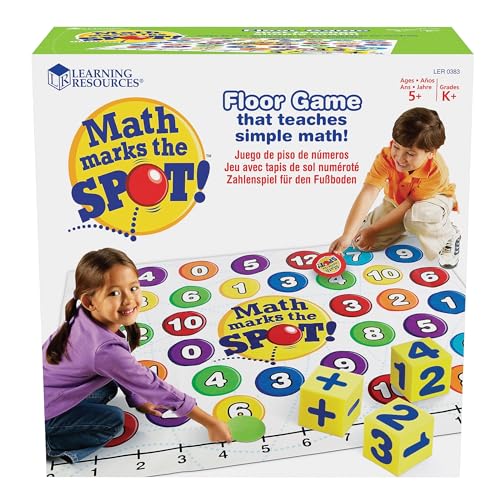 Learning Resources Math Marks The Spot Floor Game, Homeschool, Number Recogniti…