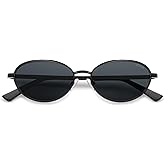 SOJOS Trendy Oval Cay Eye Polarized Sunglasses for Women Men, Chic 80s 90s Retro Fashion Sunnies SJ1279