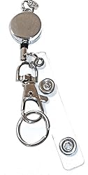 Hidden Hollow Beads Retractable Badge Reel, Women's