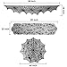 Blulu 3 Pieces Halloween Decorations Kit Black Lace Spiderweb Tablecloth Fireplace Mantle Table Runner Round Spider Web Table Cover Topper for Halloween Home Party Decor(Style Set 1,Size Set 1)