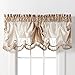 Danbury Embroidered Window Treatments By GoodGram® - Assorted Colors And Sizes (Beige, Single Valance)