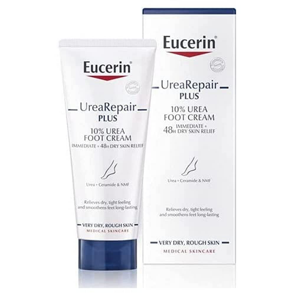 Eucerin UreaRepair Plus 10% Urea Foot Cream For Dry And Rough Skin, 100ml