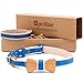 Pettsie Breakaway Cat Collar Bowtie, Matching Friendship Bracelet, Soft and Comfortable Cotton for Sensitive Skin, Carton Box, D-Ring for Accessories, Easy Adjustable Size 8-11 Inches, Blue