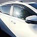 Window Visor Compatible with 2013-2018 Toyota RAV4 XU50, Acrylic Smoke Tinted & Semi-Transparent by IKON MOTORSPORTS