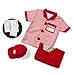 Melissa & Doug Server Role Play Costume Dress-Up Set with Realistic Accessories