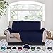 RHF Reversible Loveseat Cover for Dogs - Pet Couch Slipcover, Machine Washable (Navy/Sand)