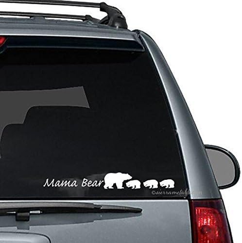 Mama Bear Car Decal Mama Bear Decal Mama Bear with Cubs White Decal Mom Car Mom Gift Mother's Day Gift Matches Mama Bear Necklace Mama Gift
