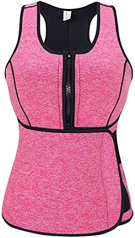 Neoprene Sweat Vest for Women, Slimming Body Shaper with Adjustable Waist Trimmer Belt, Weight Loss