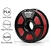 3D Printing Filament - Red 1.75 mm PLA 3D Printer Filaments, Dimensional Accuracy +/- 0.02 mm Low Odor Filament, 2.2 lbs Spool PLA 3D Printer Filament for Most 3D Printer & 3D Pen