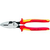 KNIPEX Tools 09 08 240 SBA 9.5-Inch Insulated Ultra-High Leverage Lineman's Pliers