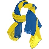 KLL Silk Scarf for Women Fashion Polyester Lightweight Soft Wrap Shawl Scarves Holiday Gifts Flag Ukraine Original