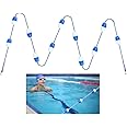 16ft Pool Rope Floats to Divide Pool - Pool Safety Rope with Floats - Pool Divider Rope for Shallow Deep End - Swimming Pool Buoy Rope Float Line Floating Barrier -Rope Buoys Floats
