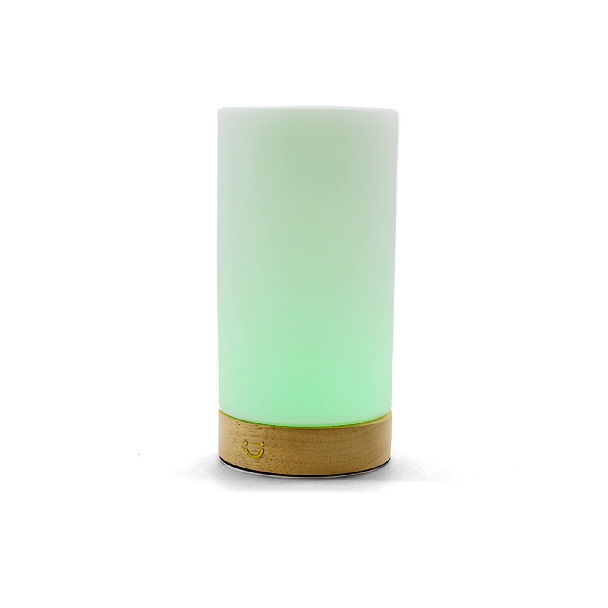 Photo 1 of LuvLink Cylinder Friendship Lamp v3 New WiFi Range - Bluetooth - Wood & Glass Design (Natural, Single)