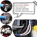 5/8 Rubber Hose Connector With Pipe Clamps - 10an Finisher With Screw Band for Fuel Line, 4Pcs/Pack Black Clamps, Great for Fuel/Oil/Diesel/Gas/Air and Water Pipe