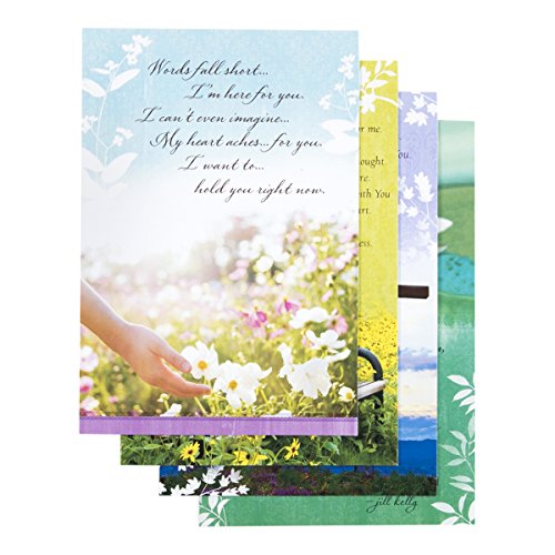 DaySpring Sympathy Boxed Greeting Cards with Embossed Envelopes - Jill Kelly, 12 Count