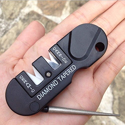 Pocket Multifunction Sharpener/Ceramic Multi Knife Sharpener Outdoor Foldable Tool for Survival Hunting Fishing Hiking Camping