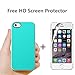iPhone 5S Case,iPhone SE Case,ABMIX Cute Apple Protective Case Soft Bumper Cases Shockproof Hybird Rubber Slim Case Anti-scratch Shell Dual Color TPU Back Cover for iPhone 5S SE 5 (White/Aqua Green)
