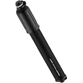 LEZYNE HV Drive High-Volume Bicycle Hand Pump | 90 PSI, CNC Aluminum, Composite Matrix Handle, ABS Flex Hose, Presta &amp; Schrader Compatible, Includes Frame Mount