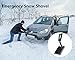 ELIVERN Foldable Snow Shovel, Compact Snow Shovel with Comfortable D-Grip Handle and Durable Aluminum Edge Blade, 13
