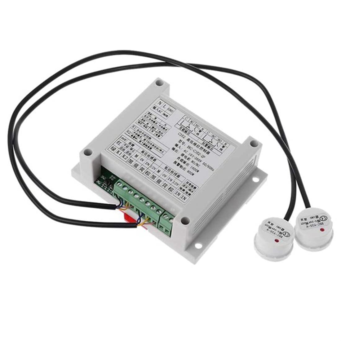 Hopbucan Non-Contact Water Level Sensor, Controller, Alarm (XKC-C352-2P)
