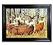 Those Flipping Pictures Deer Group Framed Wall Art-Lenticular Technology Causes The Artwork to Flip-Multiple Pictures in ONE-Hologram Type Images Change-Mesmerizing Holographic Optical Illusions