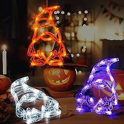 LOLStar Halloween Lights, 3 Pack Orange White and