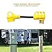 Epicord RV Adapter Power Cord 50AMP Male to 30AMP Female Camper Connector Heavy Duty Electrical Dogbone,12 Inch