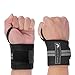 LHOTSEE Premium Wrist Straps，Professional Weight Lifting Training Wrist Straps Support Braces Wraps For Men and Women (Gray)