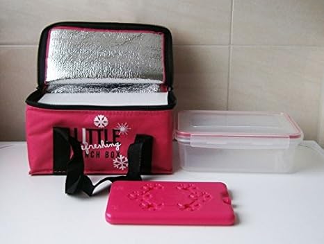 BOLSA NEVERA 2, 4L Rosa + Fiambrera + frío fiambrera bolsa ...