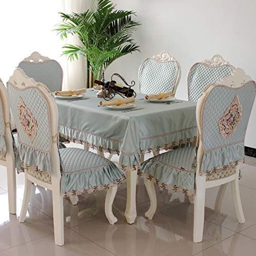 FRGVSXZCX Creative Tablecloth Home Rectangular coffee table tablecloth fabric European table cloth chair cover cushion set dining table chair cover living room home Indoor and Outdoor Tablecloth