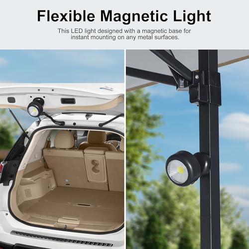 ABCCANOPY 8x5 Pop Up BBQ Grill Gazebo Review: Portable Canopy With Lights & Sidewall image 31