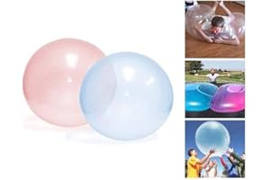 Bubble Ball Inflatable Fun Ball Amazing Super Bubble Ball Outside Blue and Pink Pack of 2pcs (Middle(19.7inch))