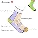 Gosuban Low Cut Compression Sock for Women and Men Plantar Fasciitis Sock Heel Ankle & Arch Support(Fluorescent Green,Medium)
