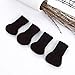 24 PCS Chair Leg Socks Knitted Furniture Socks Chair,Floor Protectors for Avoid Scratches Furniture Pads for Moving Easily and Reduce Noise (Dark Coffee)