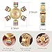 LEDLampsWorld Brass Fidget Spinner Toy with Stainless Steel Bearings Grow in Dark, 6 Sided Anti Fidgets Spinners Toys