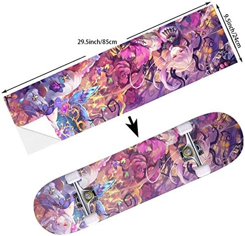 STREET FFX Skateboard Cruiser Deck and Balance Board Stickers Decals - 9.5 x 33.5 Inches