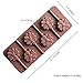 4pcs Silicone chocolate Lollipop Mold + 30pcs Colorful Lollipop Sticks,Candy Making Mold,Chocolate Mold, Ice Soap Molds