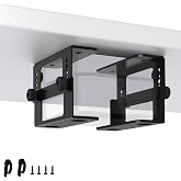 Adjustable Under Desk Mount for Mini PC Under Desk Holder for Mac Mini, Business Mini Desktop Computers 5-level Adjustable Height from 2.13&ndash;3.31 in Mini CPU Mounting Bracket with Screws and Cable Ties
