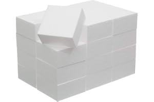 Crafare 4X4X2 Inch Craft Foam Blocks 24 Pack Polystyrene Brick for Arts and Crafts, School Projects Sculptures, Floral Arrangements, Modeling, Holiday Centerpieces
