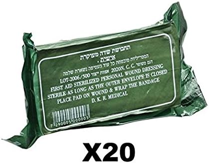 Pack of 20 IDF Israeli Army Dressing/Bandage