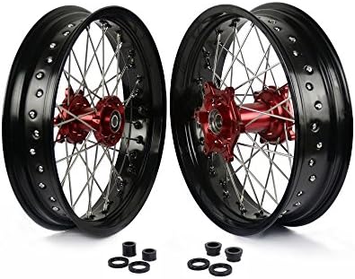 3.5"&5.0" Wheel Set Honda CR125 CR250 CRF250R CRF450R CRF250X CRF450X Supermoto