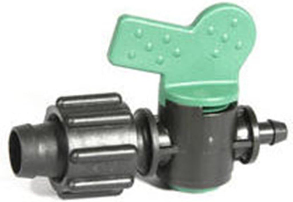 PermalocValved DRIP TAPE IRRIGATION TAKEOFF FITTING TL-A2-TV5B250 1/4 BARB X 5/8 TAPE W/VALVE ADAPTOR (50)