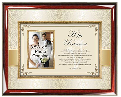 Employee Retirement Poem Gift Picture Frame Unique Present Wall Picture Plaque Retiring Friend Employee