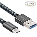 USB Type C Cable, wellead USB C to USB 3.0 Cable (2pack 3.3ft & 6.6ft ),Nylon Braided Fast Charger for Samsung Galaxy Note 8 S8, MacBook, Google Pixel, Nintendo Switch, Nexus 6p, LG V20 G5 G6 and More